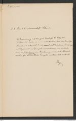 k.k. naturhistorisches Hofmuseum, Intendanzakten 1885-1896 (Hauer), Aktenzahl Z.233.a/1887, Seite 1